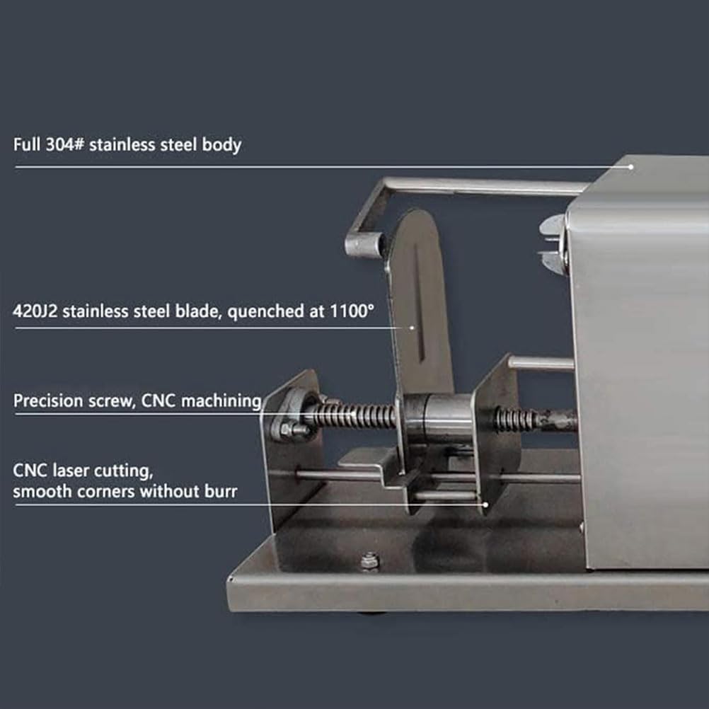 Electric Tornado Potato Slicer, Automatic Stretch Potato Tower, Stainless Steel Commercial French Fry Cutter, with Free Bamboo Skewers and Three Peeling Kits, for Carrots and Cucumbers