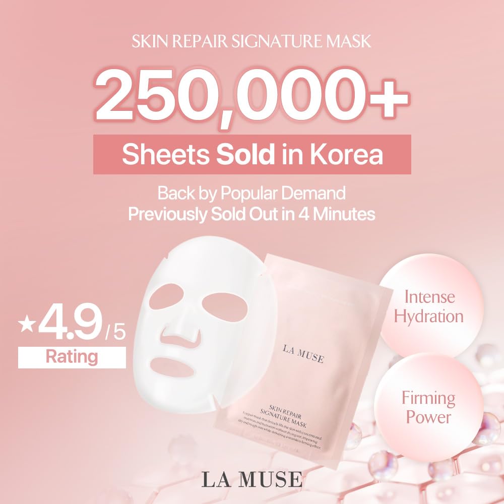 LA MUSE Biocellulose Signature Face Mask(5ea) | Deep Hydrating