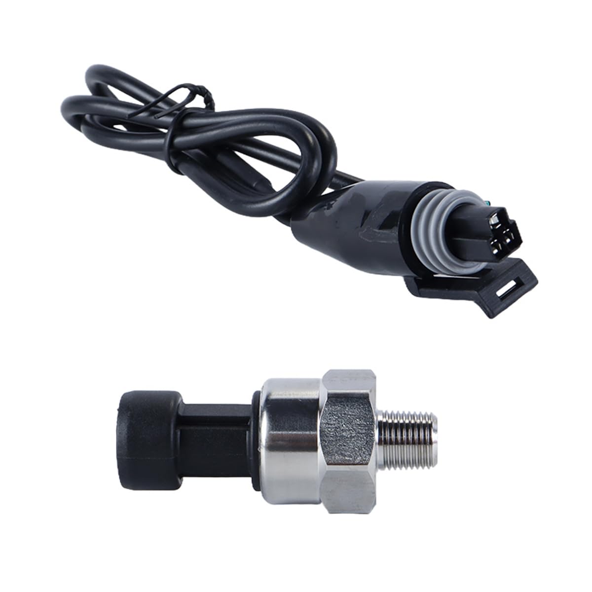 Transducteur de pression en acier inoxydable 30 PSI – Capteur de filetage NPT 1/8 po pour huile, carburant, air et eau
