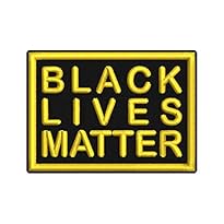 Aufn&auml;her Black Lives Matter ca. 7x5cm von Wolfszeit, versch. Farben