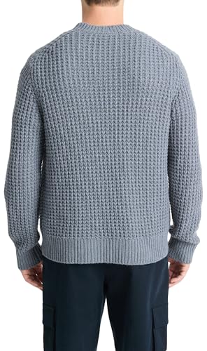 Vince Mens Macro Waffle L/S Crew, Evening Mist, Large3
