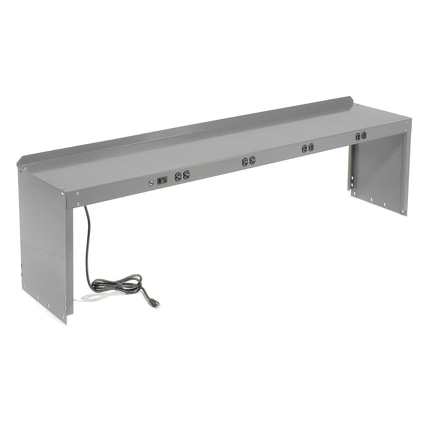 Power Riser 60" W x 15" D x 18" H by Global Industrial – 15"L x 60"W x 18"H, Alloy Steel, Gray, Model 254753B