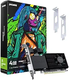 GPU NVIDIA GEFORCE GT730 4GB DDR5 64 BITS PROJETO EDGE LOW PROFILE SINGLE FAN - PVGT730GB4PE