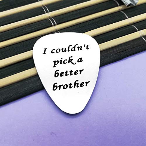Médiator de guitare en acier inoxydable avec inscription « I Couldn’t Pick A Better Brother » - Les Beatles, Paul McCartney, John Lennon, RIngo Starr, George Harrison Médiator de guitare en acier inoxydable avec inscription « I Couldn't Pick A Better Brother » – Image 3
