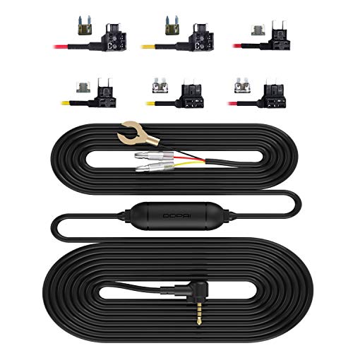 DDPAI Dash Cam Hardwire kit MiniONE, Dash cam Cable for Dash Cam Mini3, Dash Cam Mini3 hardwire kit & Minione (3.5mm Jack Mount), Intelligent Low Voltage Protection for car Parking Mode