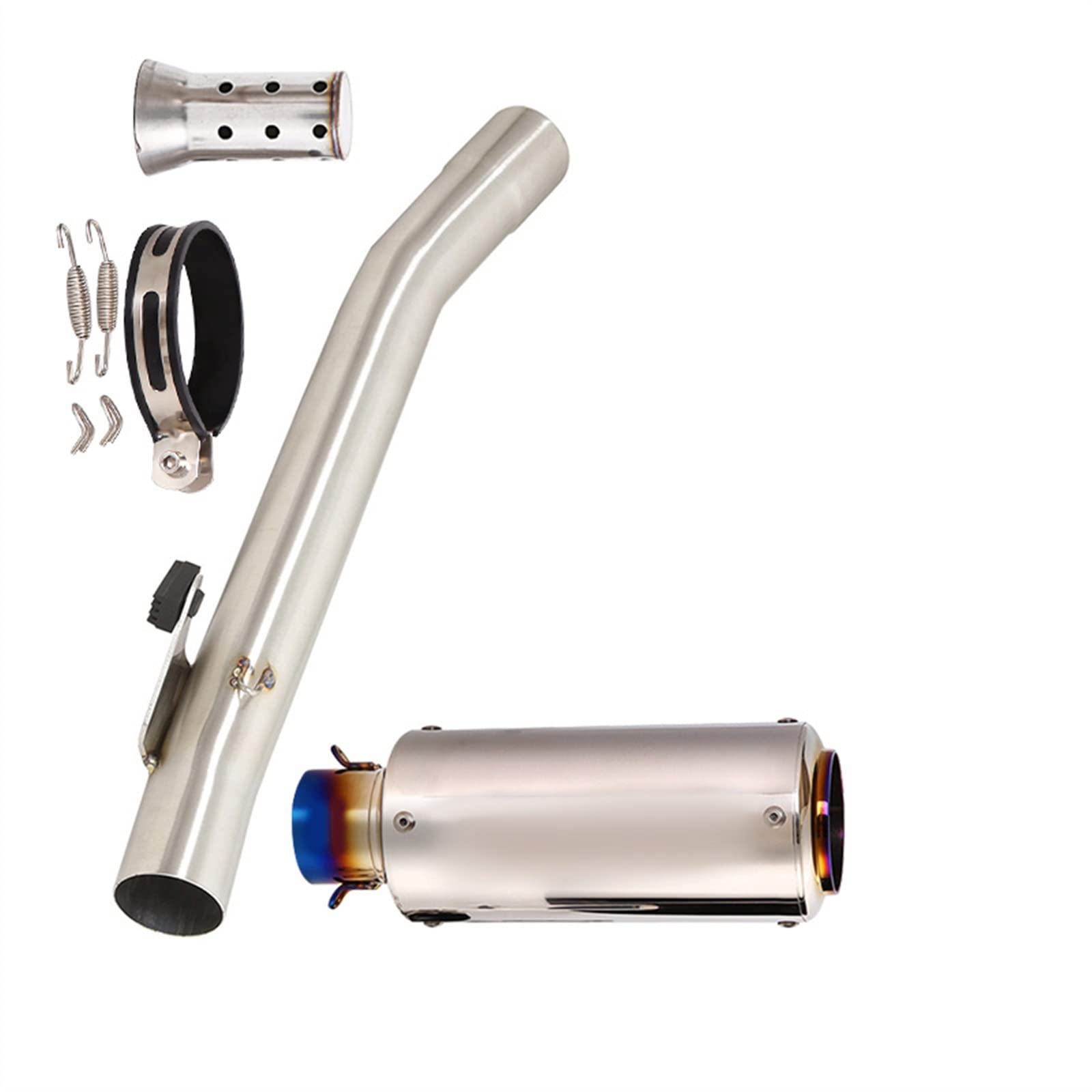 Scarico Moto Tubo Di Collegamento Centrale Slip On 51mm Silenziatore In Acciaio Inossidabile Con DB Killer Per Suzuki Bandit 600 GSF 600 1995-2006 (Color : G)