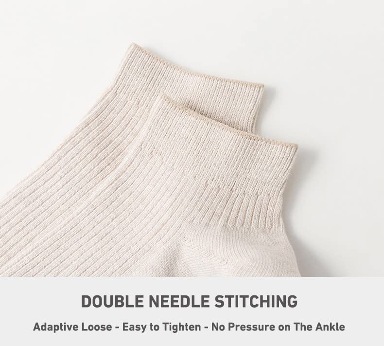 Aniler 4 Pairs Men's Cotton Odor-resistant Short Socks Thin Style for Spring and Autumn Cotton Short Socks2