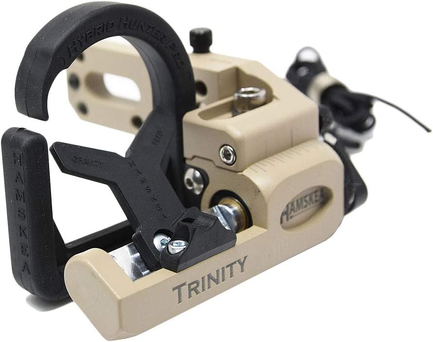 HAMSKEA Archery Solutions Trinity Hunter Left-Handed/Right-Handed Micro Tune Arrow Rest for Bowhunting
