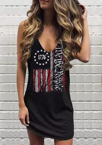 Image of Yuaelria Sundresses Ladies Tropical Vacation Maxi Dress Casual Loose for Women Summer Beach Printed Tank Dress