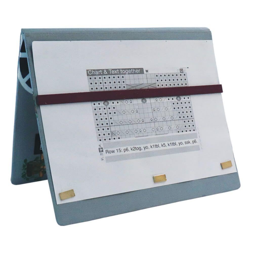 Gardien de la charte de tricot pliable Passion grand modèle pour suivre vos grilles