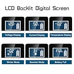 IEIK 12V 5 Amp Automotive Smart Battery Charger Maintainer for Car, Motorcycle, RV, SUV, Lawn Mower, Boat, RV, SUV, ATV…