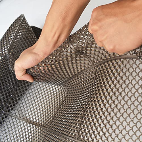 Tonchean Non-Slip Drainage Floor Mat 3X12 Ft Commercial Wet Area Mats For Indoor Outdoor Pvc Kitchen Anti-Fatigue Drainage Matting Restaurant Bar Flooring Mat With Holes For Swimming Pool Shower Grey #TOP6