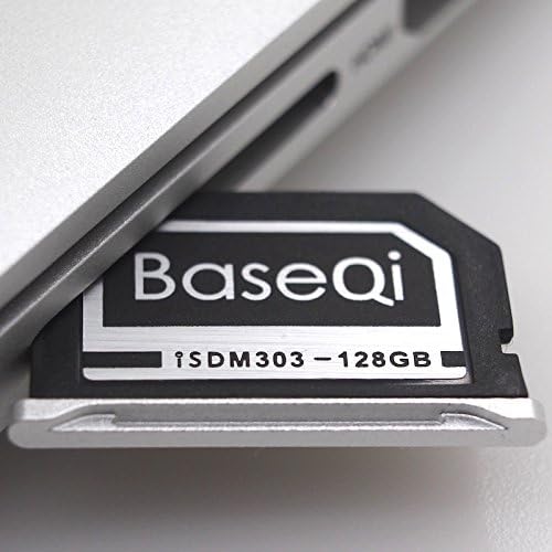 BaseQi NinjaDrive Aluminum 256GB Storage Expansion Card for MacBook Pro Retina 13" (iSDM303MASV - 256GB)