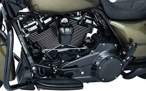 Kuryakyn Capas de Vela de ignição/Cabeça de precisão preta brilhante para Harley Electra Glide 2017-