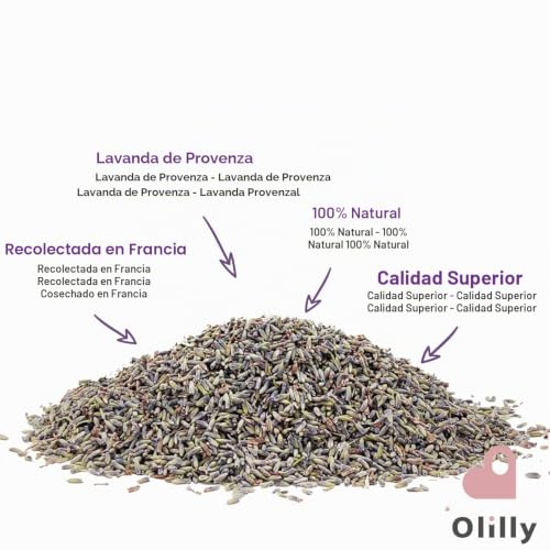 Flores de lavanda secas de Provenza OLILLY saco de 500 gramos 3