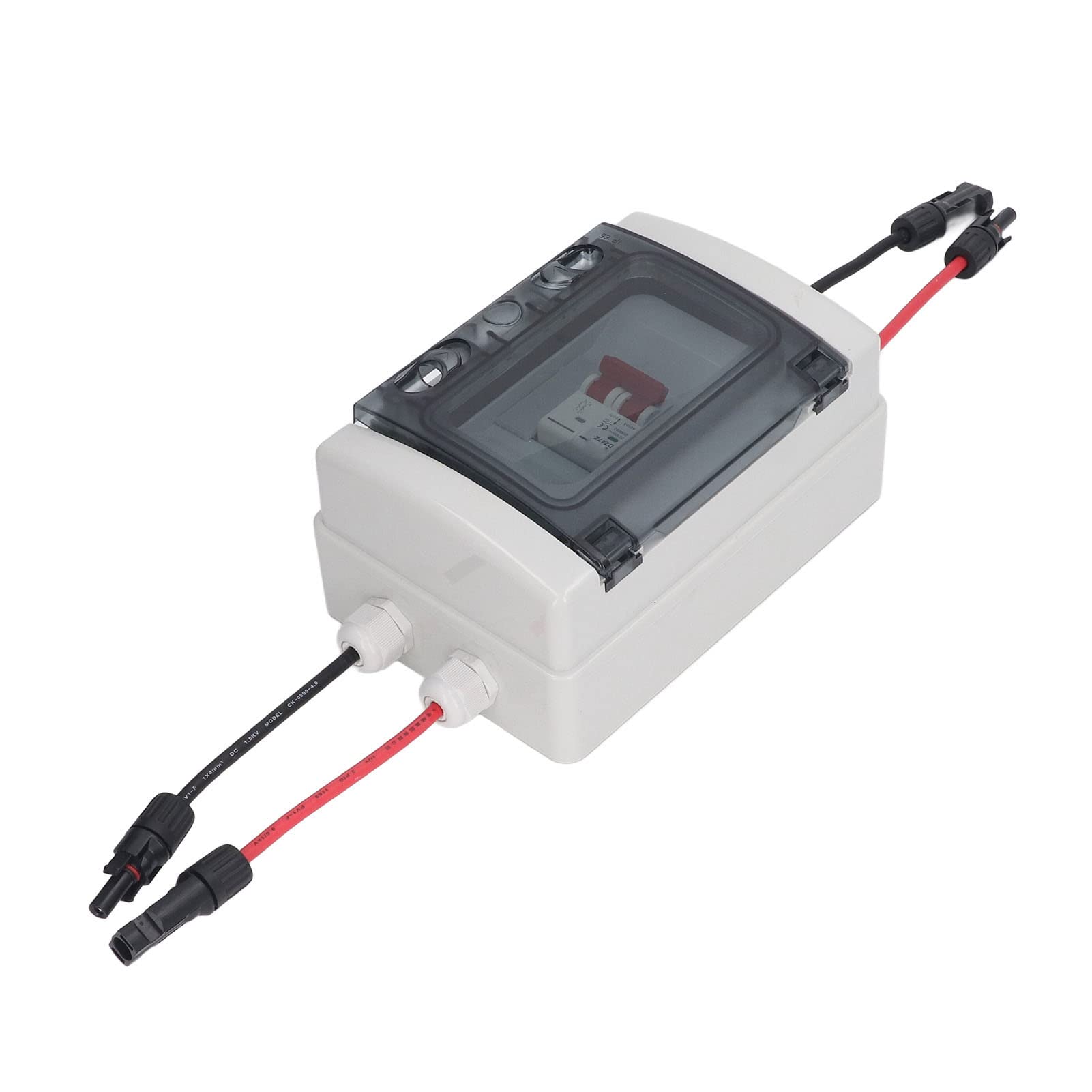 Mini Interruttore Automatico, Interruttore CC Protezione Sovraccarico Sezionatore Solare Fotovoltaico con Scatola Impermeabile IP65 500 V per Interni Ed Esterni (32A)