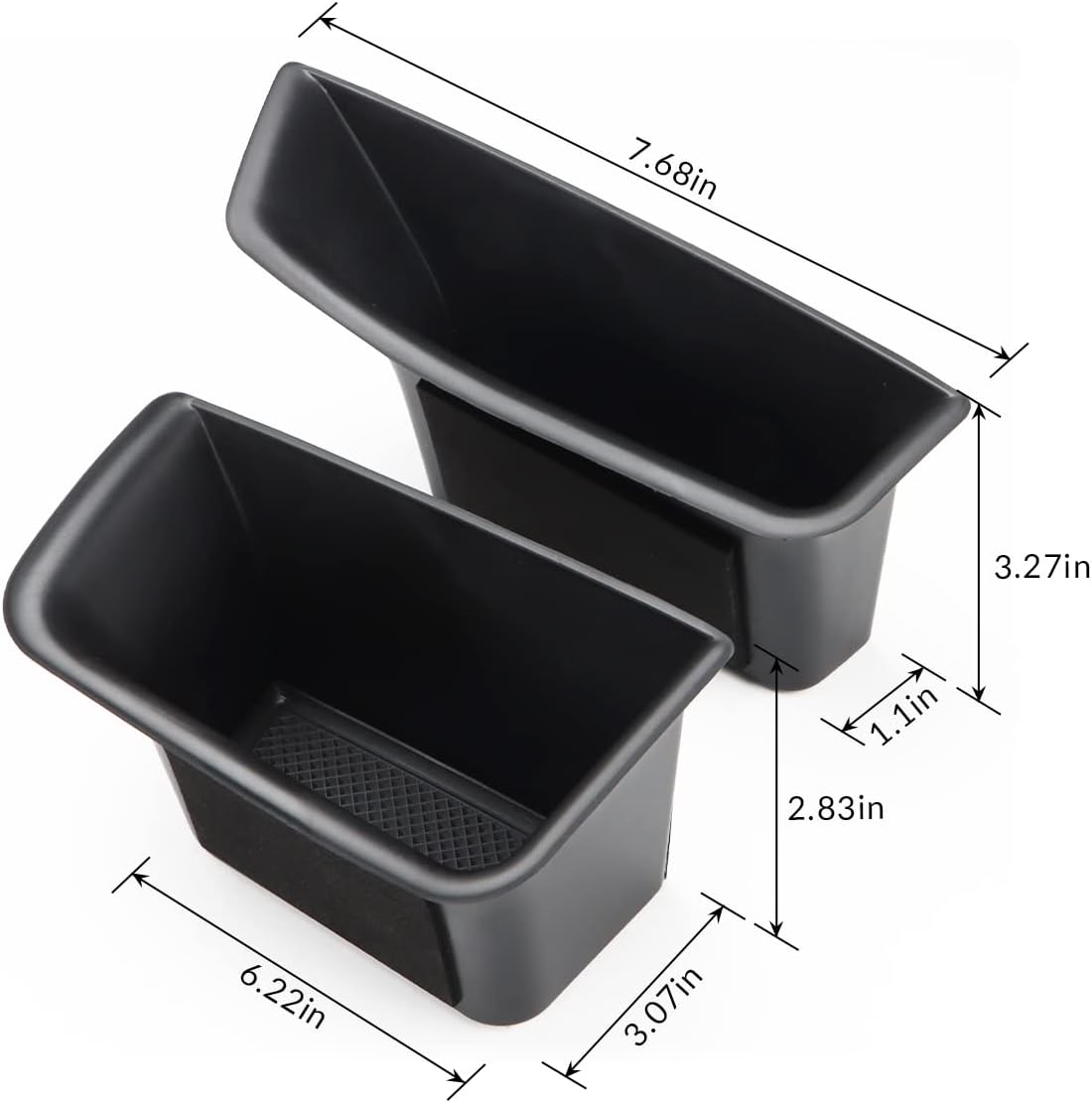 MARCHFA Car Door Tray Organizer Compatible for 2015-2022 2023 2024 2025 Porsche Macan Accessories Interior Car Door Handle Insert Pocket Storage Box