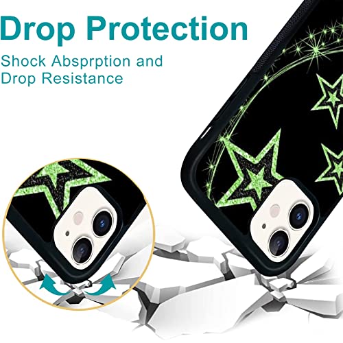 Unnkine Green Star Case For Iphone Xr Girls Women Cute Design Soft Tpu Hard Back Shockproof Anti-Scratch Protective Cover Case For Iphone Xr #TOP1