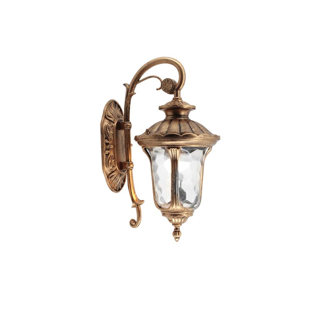 Lumière murale américaine extérieur imperméable lanterne antique laiton