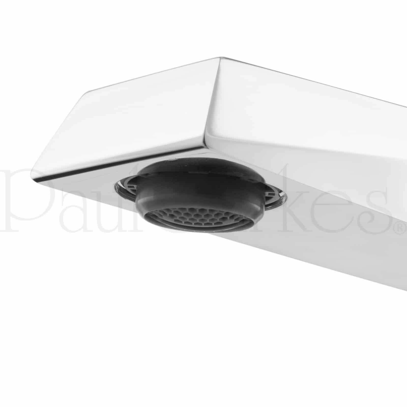 Grifo de Lavabo Diseño Cuadrado, Latón Cromado, Cartucho Cerámico, Monomando, para Baño, Incluye Material de Instalación