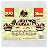 100 Clear Plastic 45 RPM 7