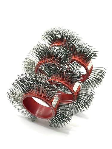 Image of 5PCS, Abrasive Wire Wheel Belt, Bristle Blasting Wheels for Surface Blaster | 0.7mm Carbon Spring Steel, 23mm Coarse Wire Wheel, Metal Blaster Wheels