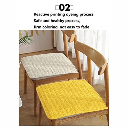 Garnitures de siège de chaise bleu clair avec liens de fixation robustes