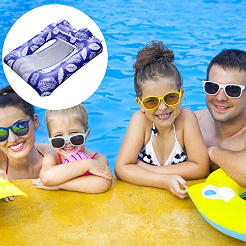 Poiuqew Rede inflável de flutuação para piscina, espreguiçadeira de alta qualidade multiuso (sela, c