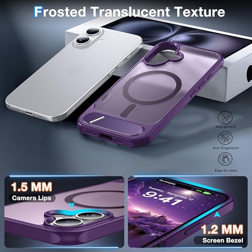 Coque silicone iPhone 16 Plus violet translucide finition premium - 7