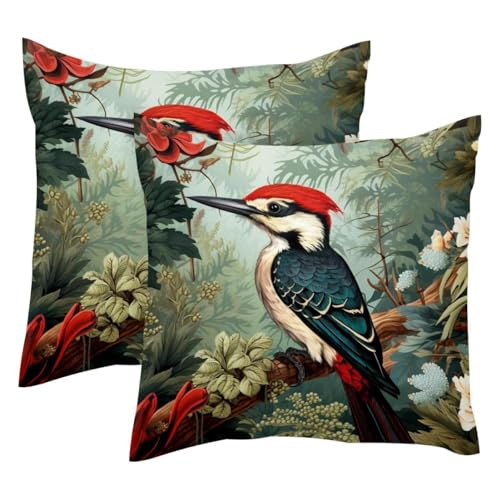 Housse de coussin velours lavable 50x50 cm avec fermeture éclair invisible