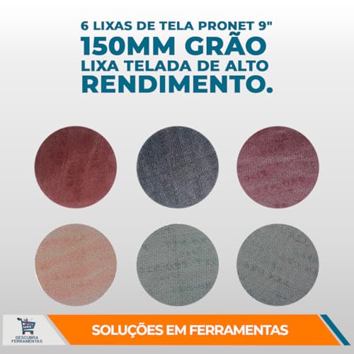 Lixadeira Roto-Orbital -5 M Nauber 350W (1372) Profissional Automotiva Original Para Madeira Profiss