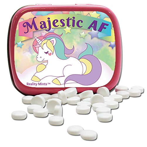 Majestic Af Unicorn Mints – Funny For Women Sassy Unicorn Stocking Stuffers For Ladies And Teens Cute Boss Lady Gifts Chocolate Breath Mints #TOP2