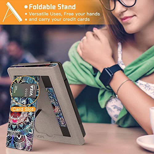 Vori Stand Case For 6" Kindle Paperwhite (Fits 10Th Generation 2018 / All Paperwhite Generations Prior To 2018 ) Pu Leather Case Smart Cover With Auto-Wake/Sleep And Hand Strap, Mandalas Galaxy #TOP3