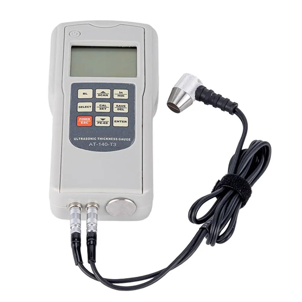CVFRDD Digital Ultrasonic thickness gauge LCD AT-140T3 with backlight range 1.00mm to 300mm Thickness measurement
