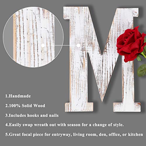 LOSOUR Home Letters with Wreath-Farmhouse Decor for The Home Clearance Wood Letters-Decorative Home Sign for Living Room… - Image 8