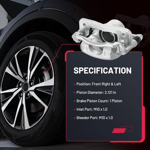 Image of BDFHYK 19-B6764 19-B6765 Front Disc Brake Caliper Assembly Compatible with Honda Civic 2012-2015 1.8L L4, GAS 2pcs