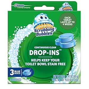 Scrubbing Bubbles Bathroom Bowl Tablets, Steady Clear Bathroom Drop In Disc