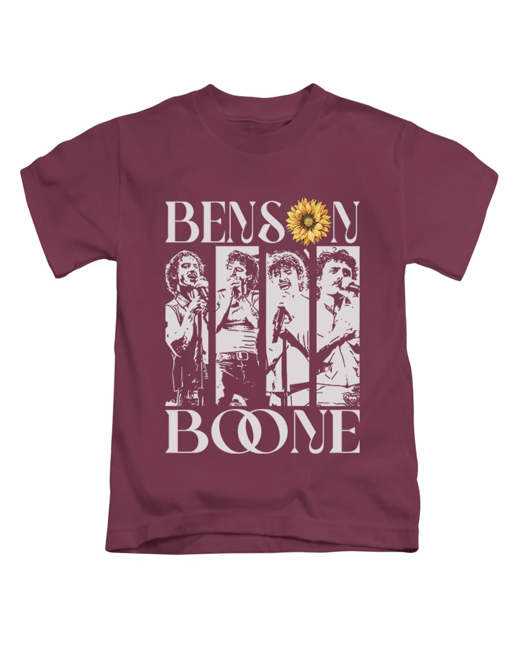 New Spirit Original Unisex Maroon Sunflower Design, Benson Boone Tee T-Shirt Funny T Shirt Top