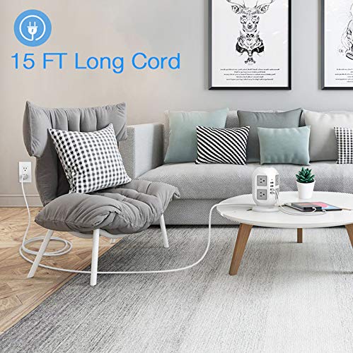 TESSAN-Power-Strip-Tower-Long-Extension-Cord-15-ft-Surge-Protector-8-AC-Outlets-4-USB-Ports-Charging-Station-Extension-Cord-with-Multiple-Outlets-for-Home-Office-Dorm-Room-Essentials