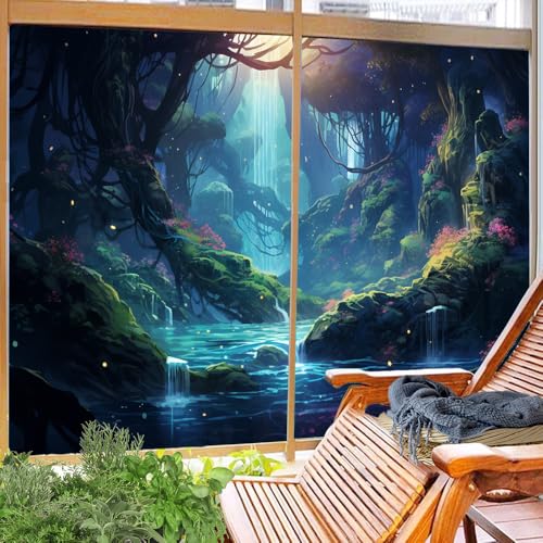 Película translucida para ventana estilo cascada 27.6x47.2 pulg x2 pcs miniatura 6