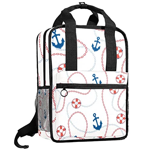 Sac à dos pour garçons avec motif alphabet abstrait et bretelles ajustables