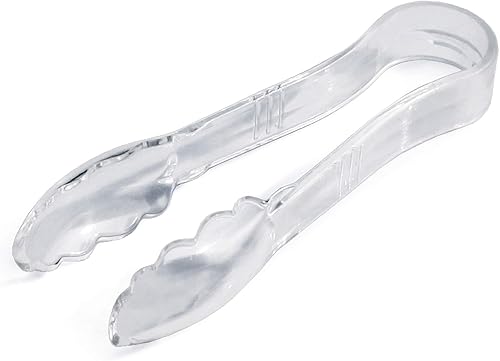 Miniatura 12 de New Star Foodservice 35728 Pinza utilitaria, plástico de alta temperatura, festoneada, 6 pulgadas, juego de 12, rojo