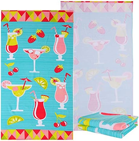NovForth Microfiber Beach Towel for Kids, Outdoors Sand Free Pool Bath Blanket for Women, Personalized Oversized Beach Towel for Travel 30"x 60"