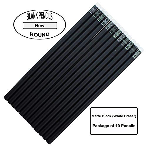 Lápices EZPENCILS & GIFTS pack x10, mina 2HB, negro mate miniatura 2