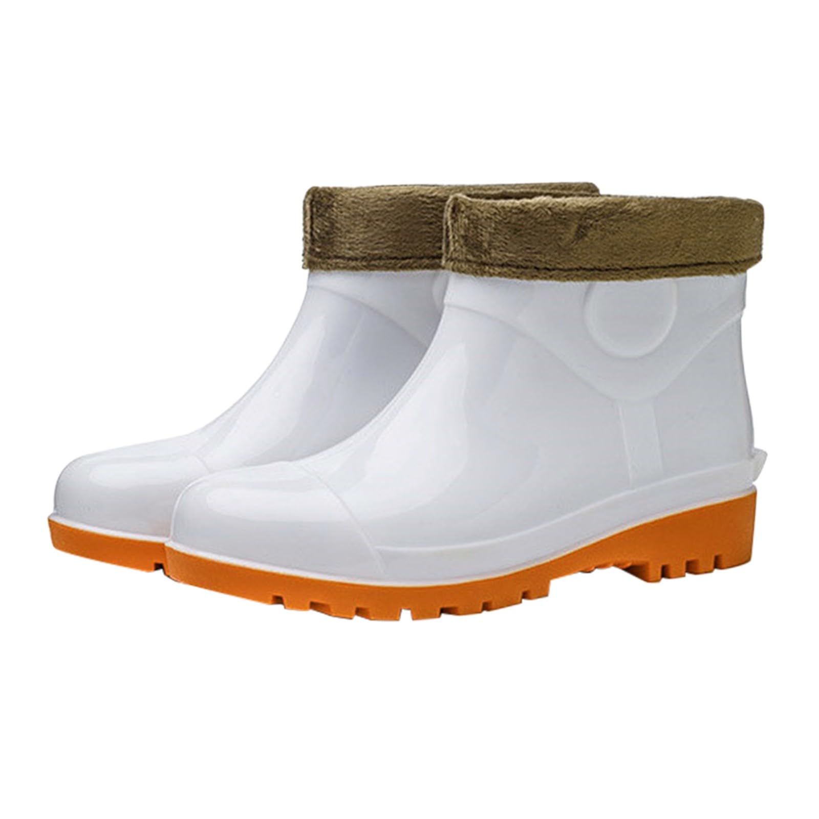 Generisch Botas de lluvia para hombre de verano para hombre, botines negros de viaje, botas de pesca, botas Chelsea, transpirables, zapatos de goma de un solo color