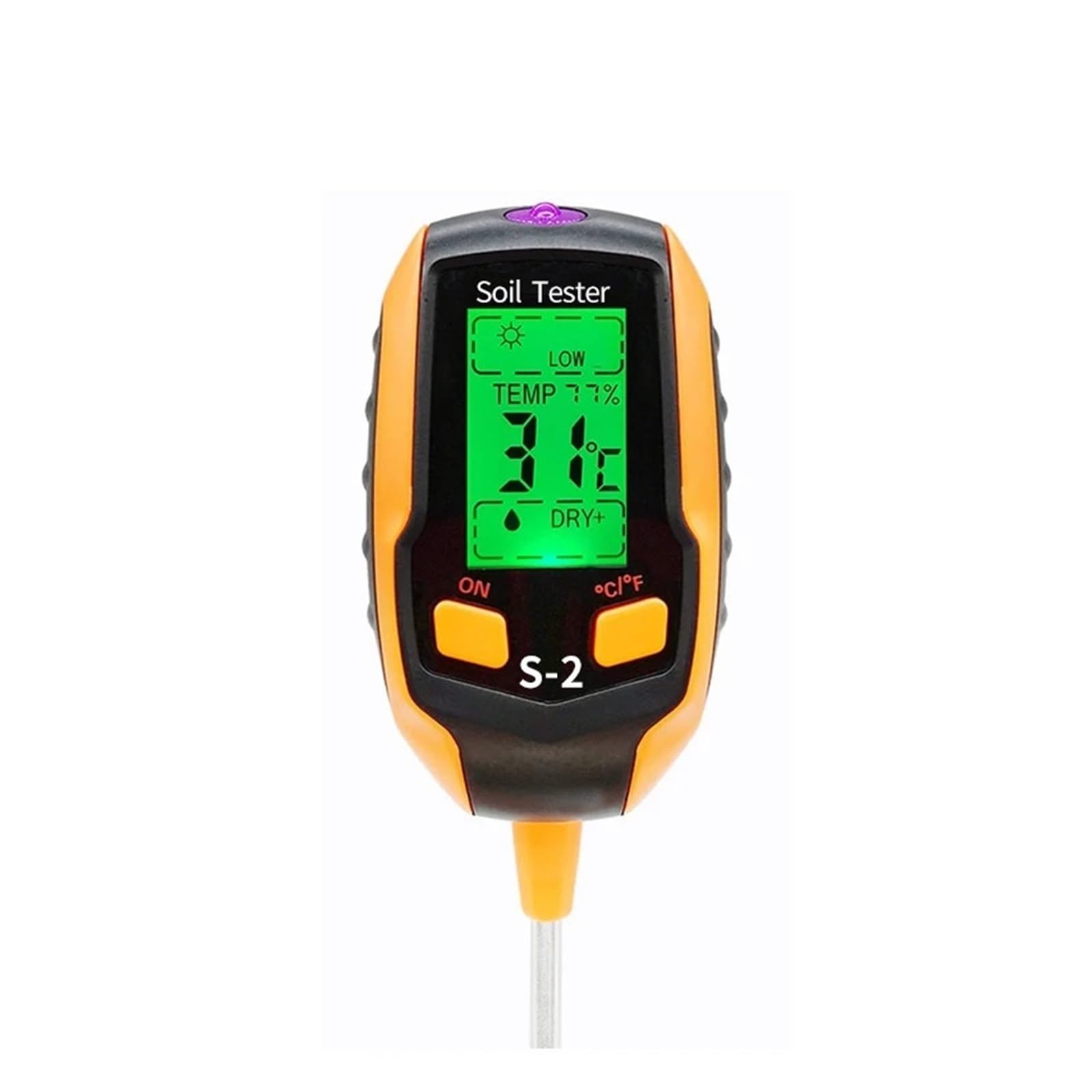 Humidimètre pour Sol, Testeur de Sol en Pot 6 en 1, détecteur de pH, Compteur d'acidité, Compteur d'éclairement, Compteur d'hygromètre de température pour Le Jardinage et l'agriculture(S3)