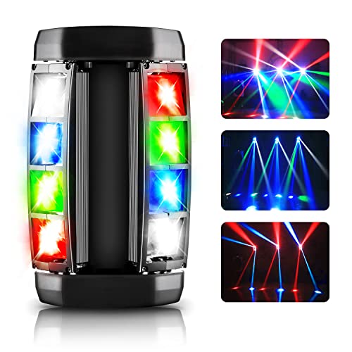 HAKUTA Spider Moving Head Lights, LED Stage Light RGBW 4-in-1 Moving Head Light, Compatible DMX-512...