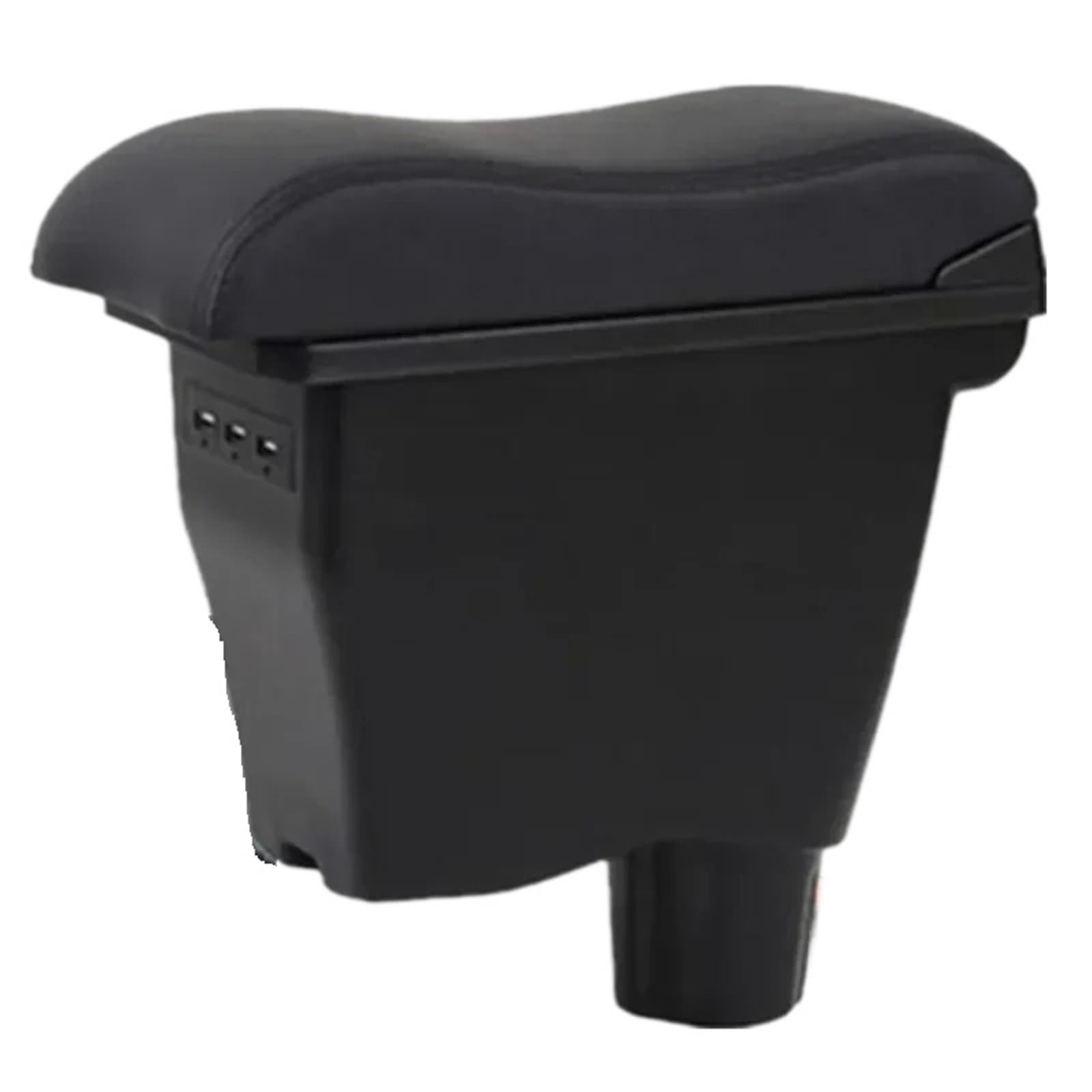 UMDJJU For Benz For Smart 453 For Fortwo For Forfour 2015-2019 Armrest Car Box Retrofit Parts Interior Storage Car Centre Console Armrest Box(2A style leather 3USB)