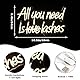 Looklight All You Need is Lashes Neonschild, Lash Neon Signs für Wanddekoration warmweißes LED-Schild, USB-Buchstaben-Neonlichter für Schlafzimmer Schönheit Nagelzimmer Salon Bar Party Wimpern