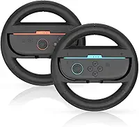 Volante Switch para Nintendo Switch 2, Mario Kart Racing Wheel para 2 controles Joy Cons, pacote com 2 volantes Nintendo Switch para Mario Kart World/Mario Kart 8 Deluxe Switch Accessories (2025)